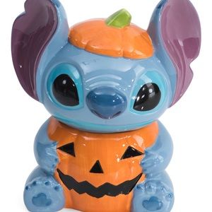 ✨ Disney Halloween Stitch Canister Pumpkin Candy Cookie Jar 2022 Lilo & Stitch